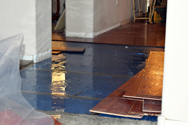 Professional Emergency Water Damage Restoration technician working in McArthur, OH